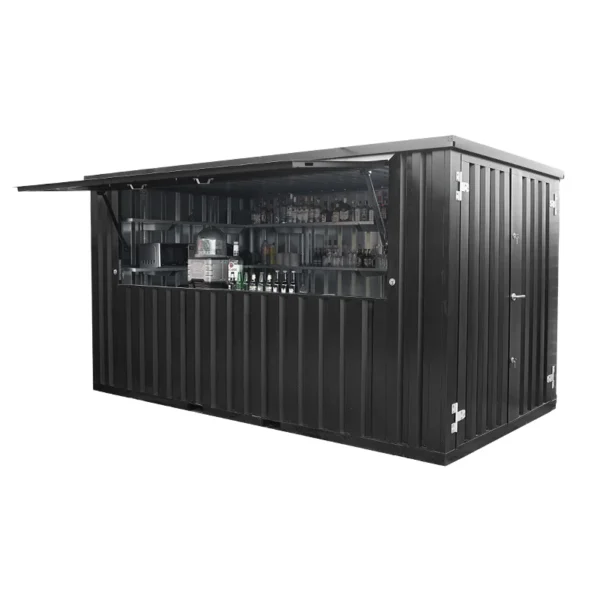 Contenedor Barra Desmontable 4×2 metros XL Negro RAL 9005 - Image 5
