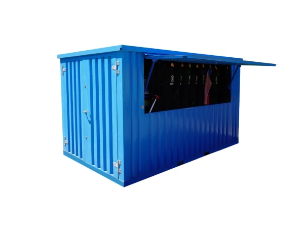 Contenedor Barra Desmontable 4×2 metros XL Azul RAL 5015 - Image 7