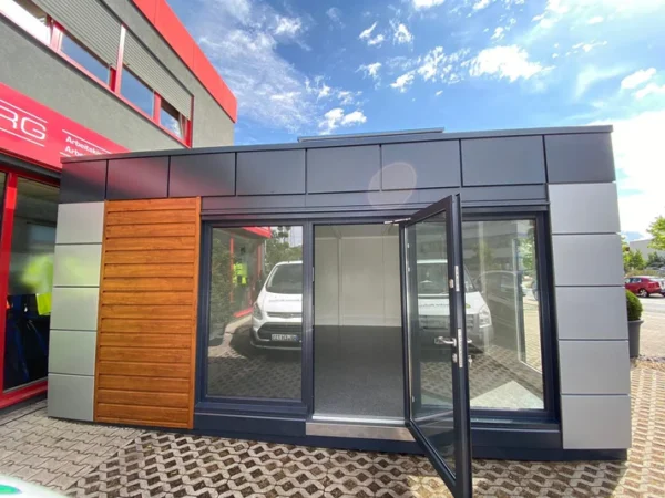 Contenedor de oficina tipo "London" 6,00 x 4,70 m